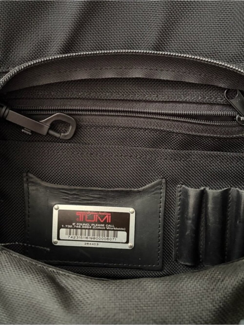 Tumi Backpack Alpha Black Laptop Backpack (Model 2644D3) Older Version - Picture 9 of 16